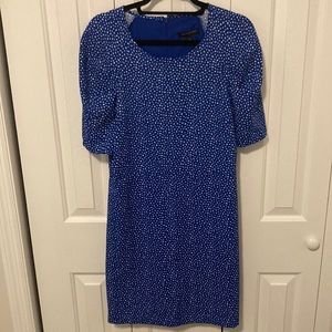 Banana Republic Print Puff Sleeve Dress